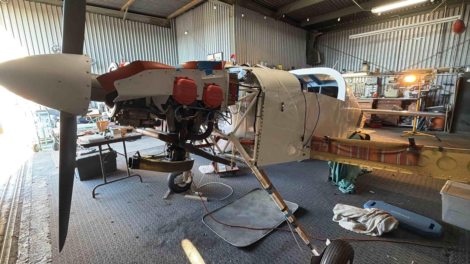 Experimental RV-6 aircraft under construction